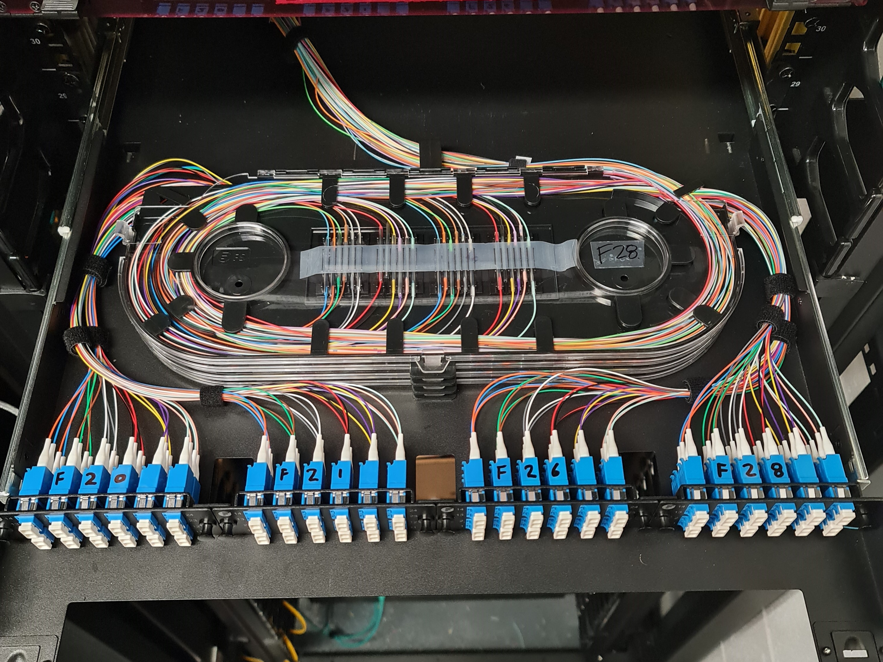 Fiber optic fobot after installation - clean and professional
